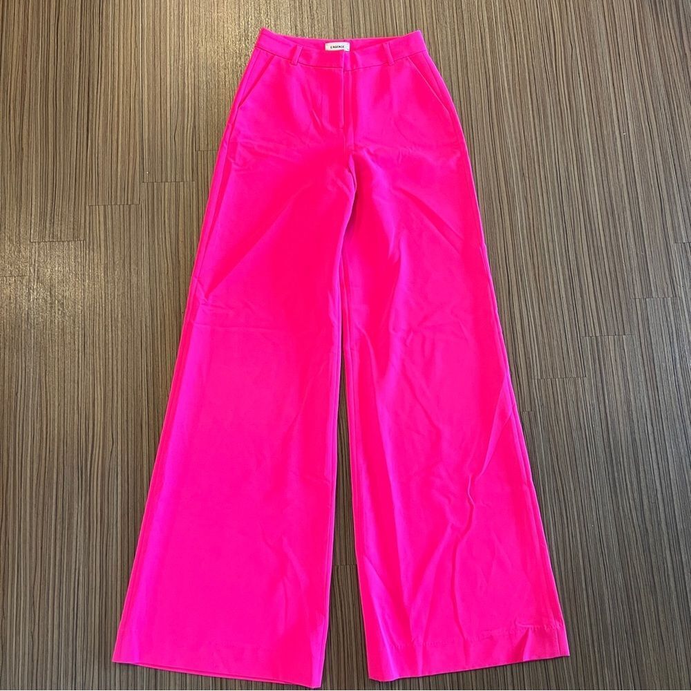 NWT L’AGENCE Pilar Pink Wide Leg Pant Trouser - Picture 10 of 13